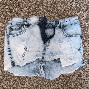 High waisted shorts